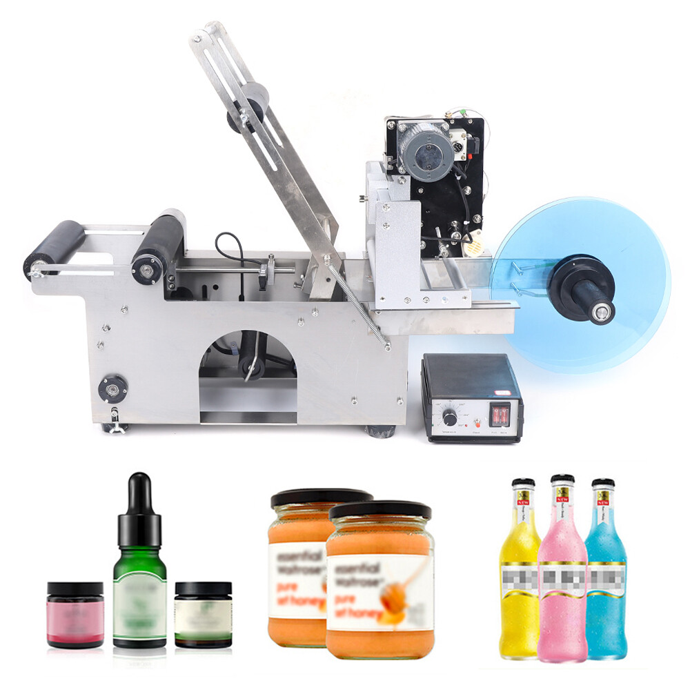 Professional Bottle Labeling & Coding Machine Desktop Semi-auto Bottle Labeller