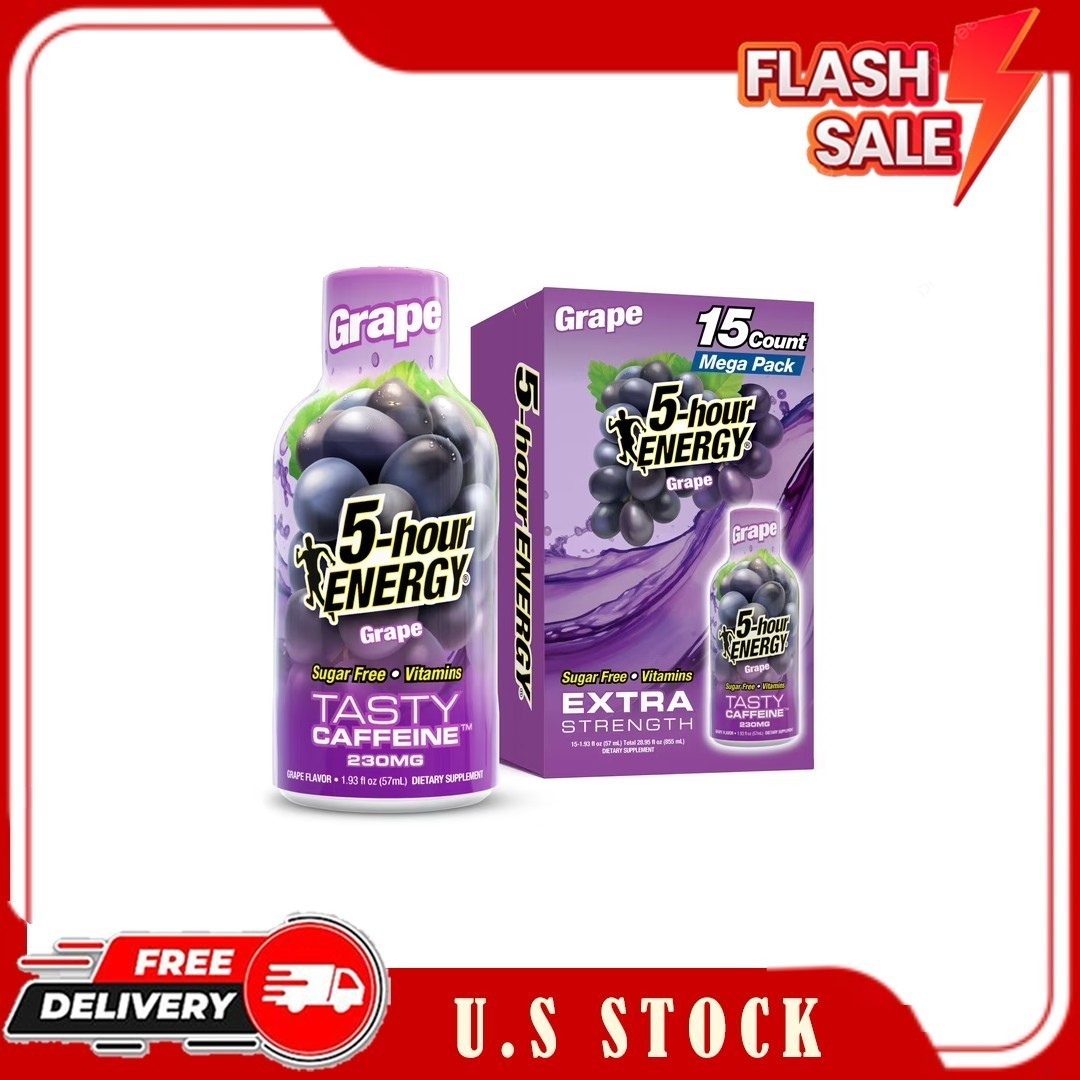 5-hour ENERGY Shot, Extra Strength, Grape, 15 Count