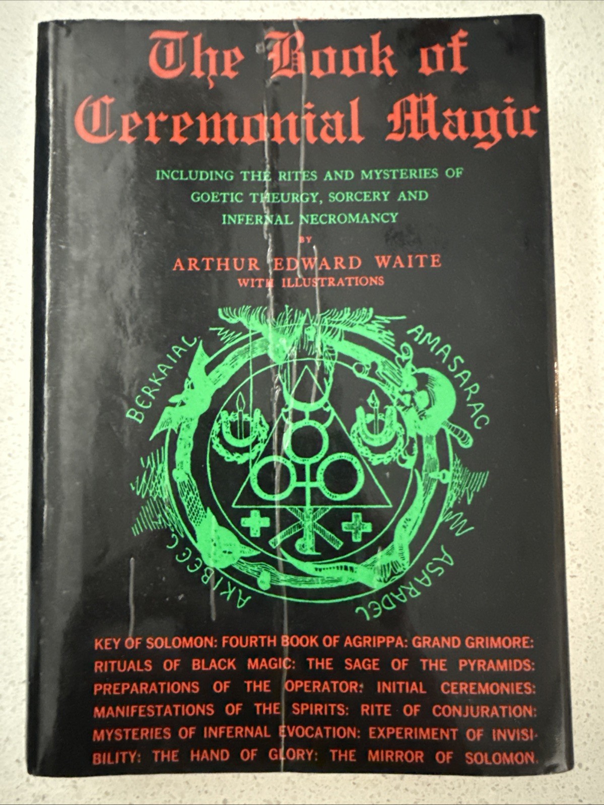 Arthur E Waite Book of Ceremonial Magic 1969 Bell 1st Printing First Thus Occult