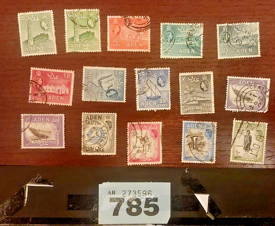 ADEN. QE2 Selection of M/M & Used. Mostly different (1 x M/M). (Ref785) ADEN. QE2 Selection of M/M & Used. Mostly different (1 x M/M). (Ref785)
