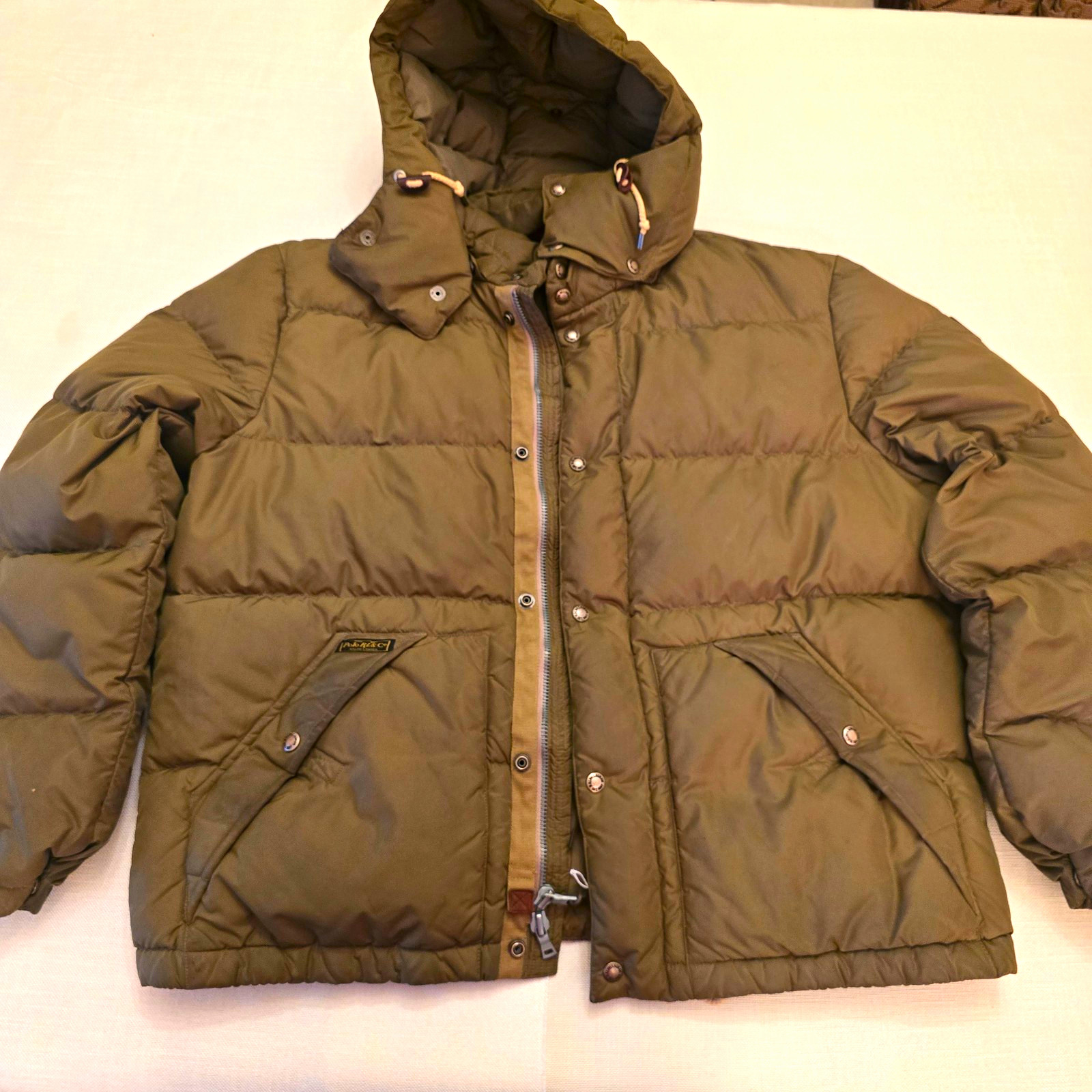Vintage Polo by Ralph Lauren Men\'s Green 650 Down Hooded Puffer Jacket Vintage Polo by Ralph Lauren Men\'s Green 650 Down Hooded Puffer Jacket