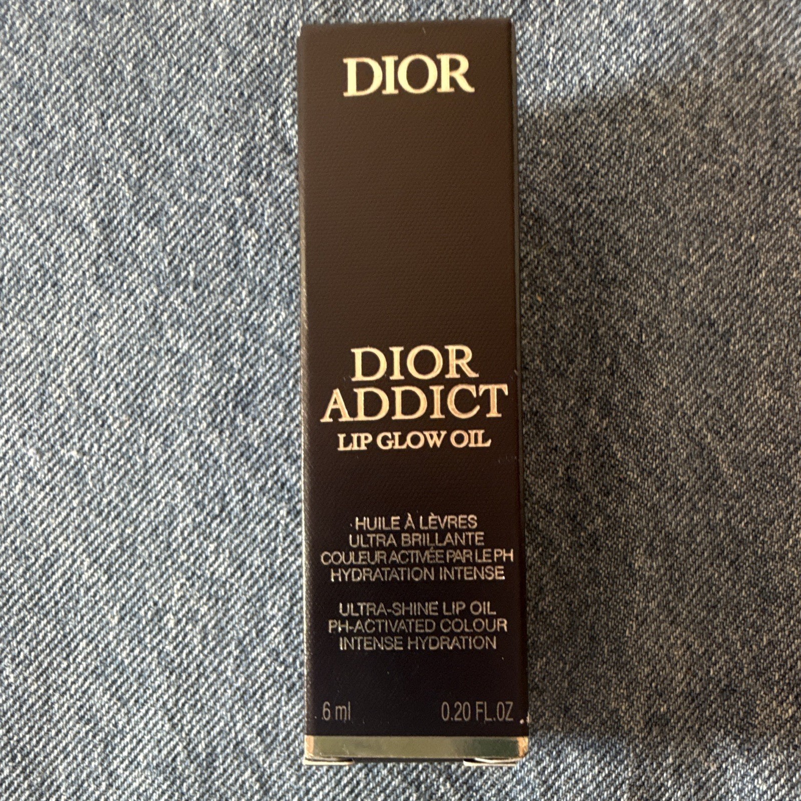 Dior Addict Lip Glow Oil 104 Black Cherry Glaze Hydrating Shine 0.20 fl oz