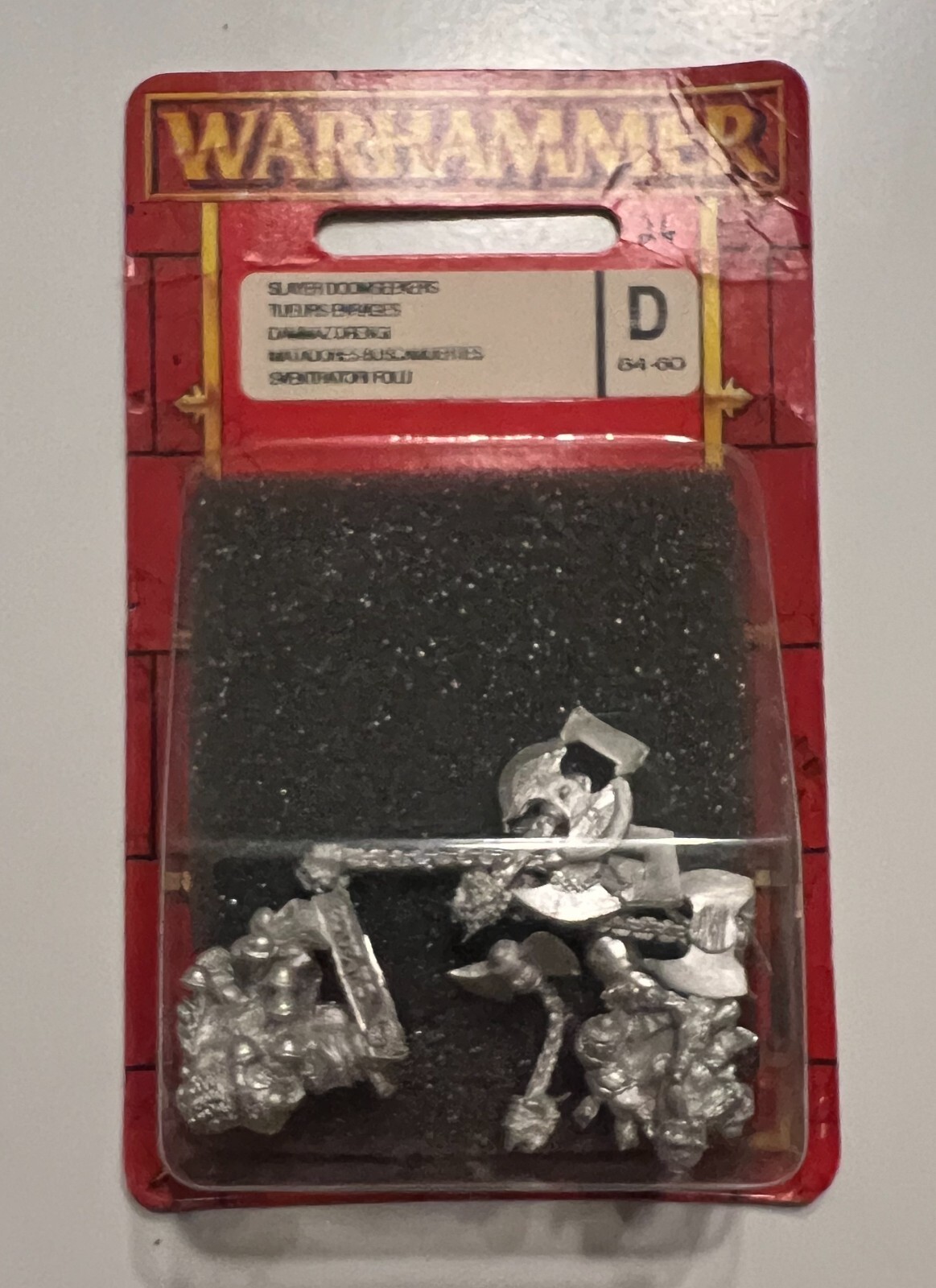 NOS Warhammer Slayer Doomseekers D 84-60 Blister Pack METAL