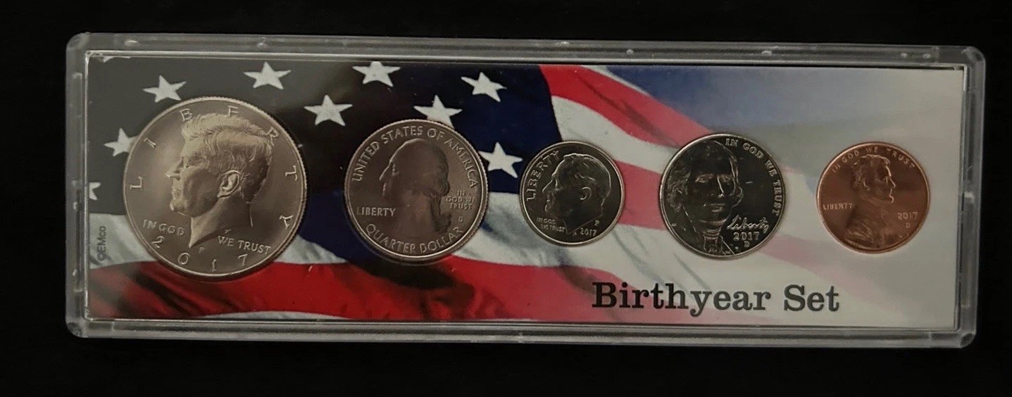 2017 Birth Year Set 5 Bright Uncirculated Coins 
