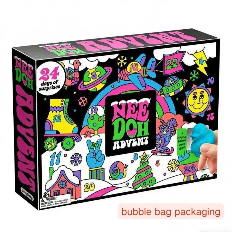 Christmas Needoh Advent Calendar 2026 24 Day Countdown Blind Box Toy Gift