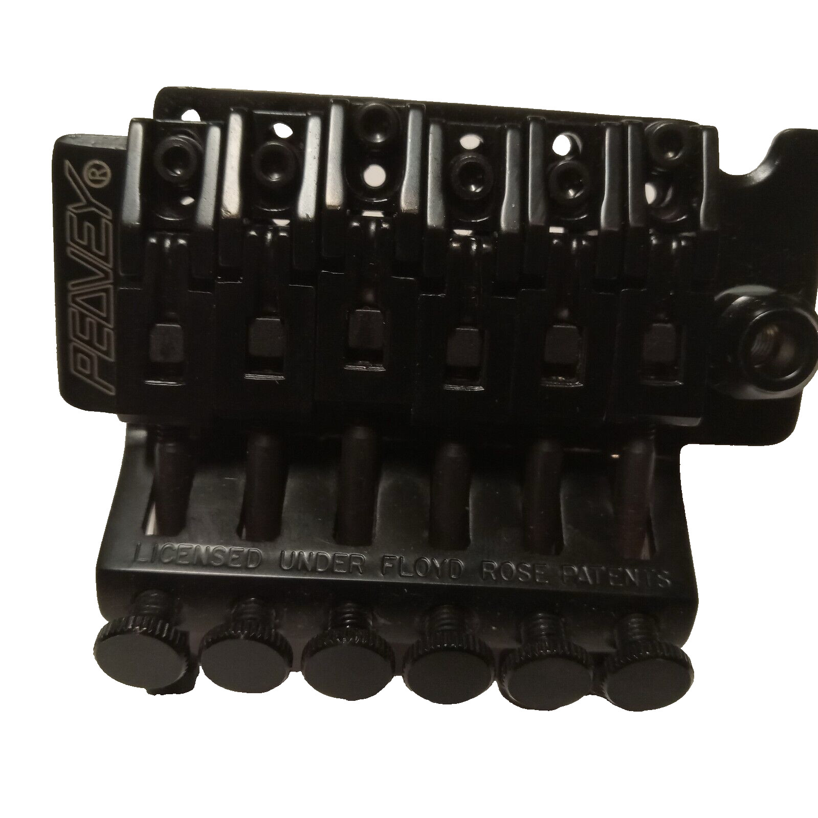 Peavey Tremolo Black Bridge - Used On Some HP Special Custom -40 MM - Gold Logo