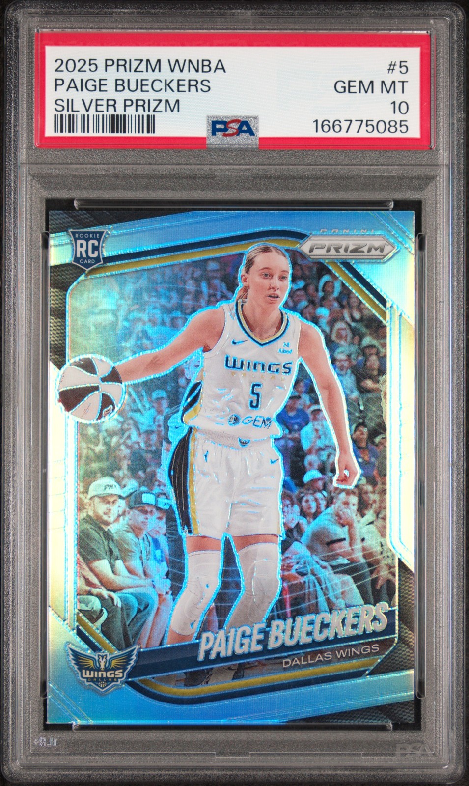 2025 Panini Prizm Wnba #5 Paige Bueckers Silver Prizm PSA 10