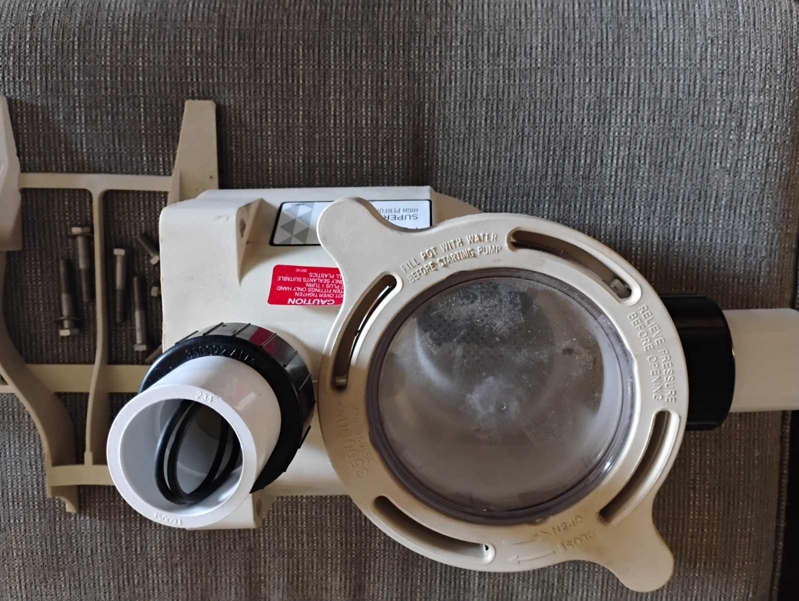 3500089 Pentair Super Flo Housing /Unions/Impeller/Seal Plate/ Lid