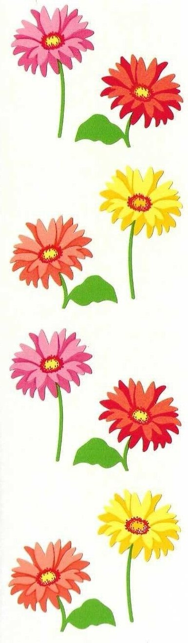 Mrs. Grossman\'s Flower Sticker sheets 6.5\ Mrs. Grossman\'s Flower Sticker sheets 6.5\