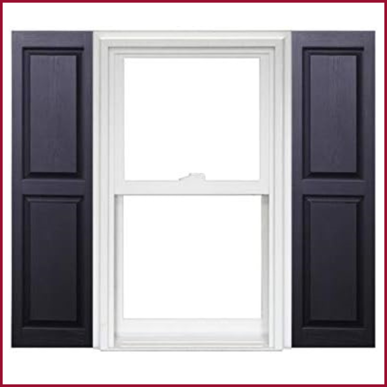 Window Shutters Polaris Homeside Raised Panel Vinyl  1Pair 14.5\