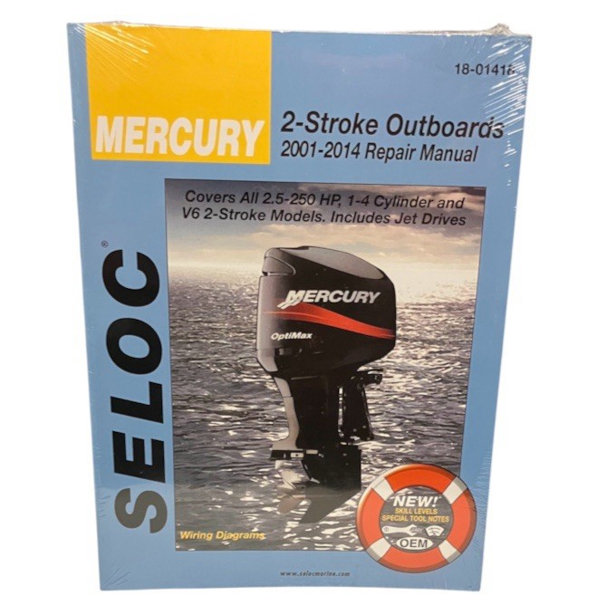 SELOC MERCURY OUTBOARD REPAIR MANUAL 2 STROKE 2001-2014 2.5 HP - 250HP 18-01418 SELOC MERCURY OUTBOARD REPAIR MANUAL 2 STROKE 2001-2014 2.5 HP - 250HP 18-01418