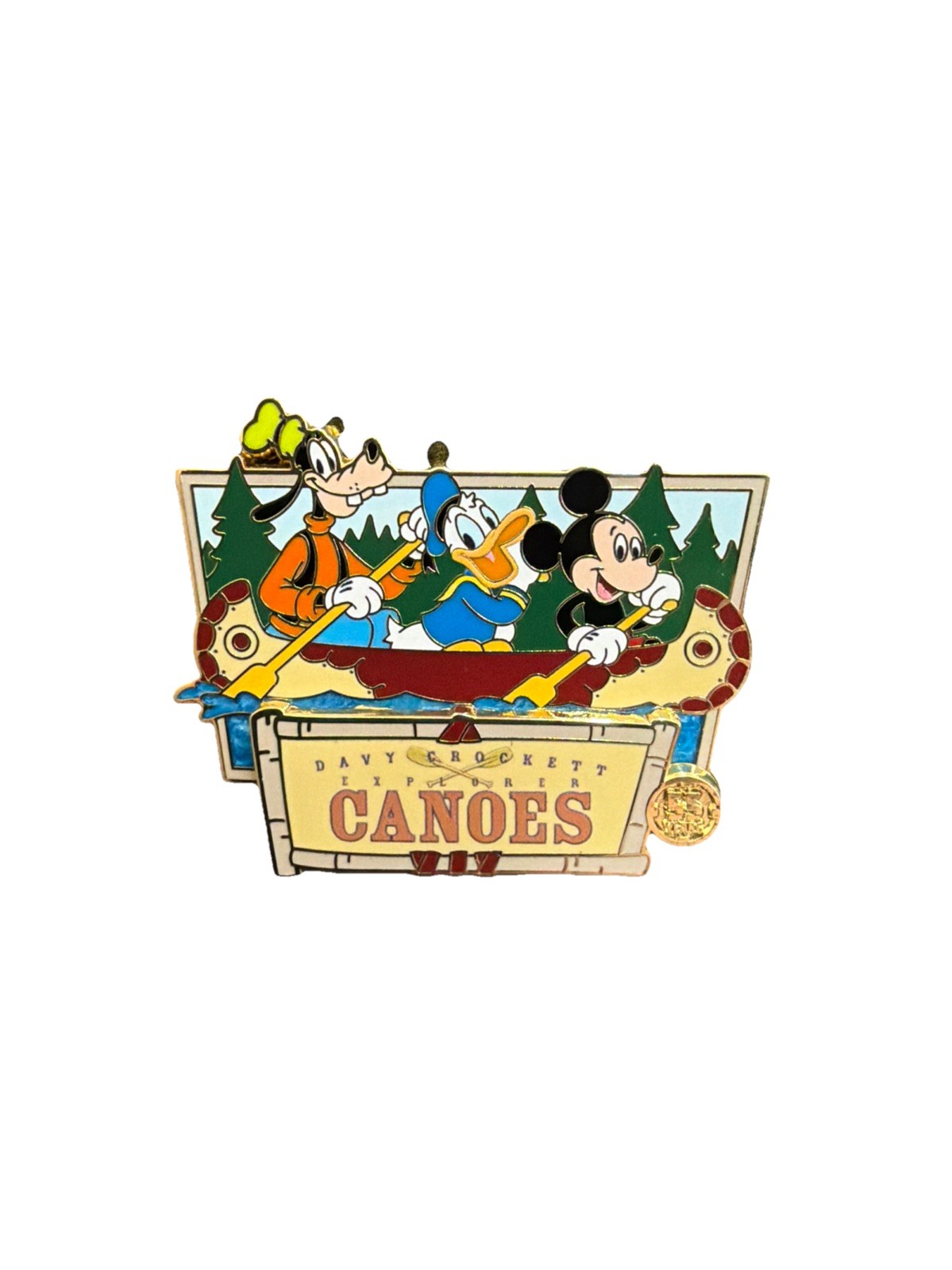 Disneyland Davey Crockett’s Canoes 55th Anniversary Pin LE 1500 