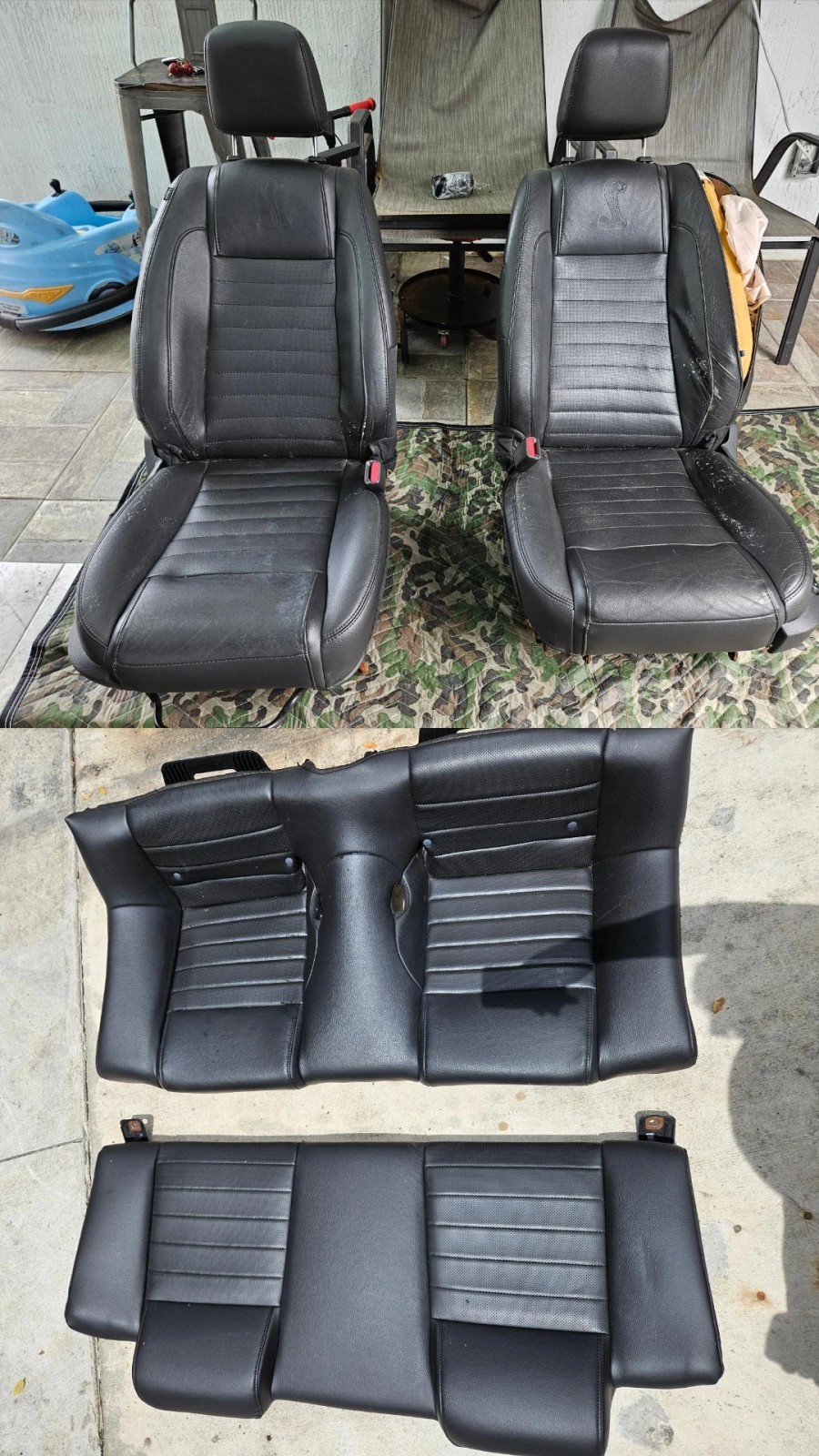 2007 Ford Mustang Shelby GT500 Seats Set Ford, Convertible 2007 Ford Mustang Shelby GT500 Seats Set Ford, Convertible