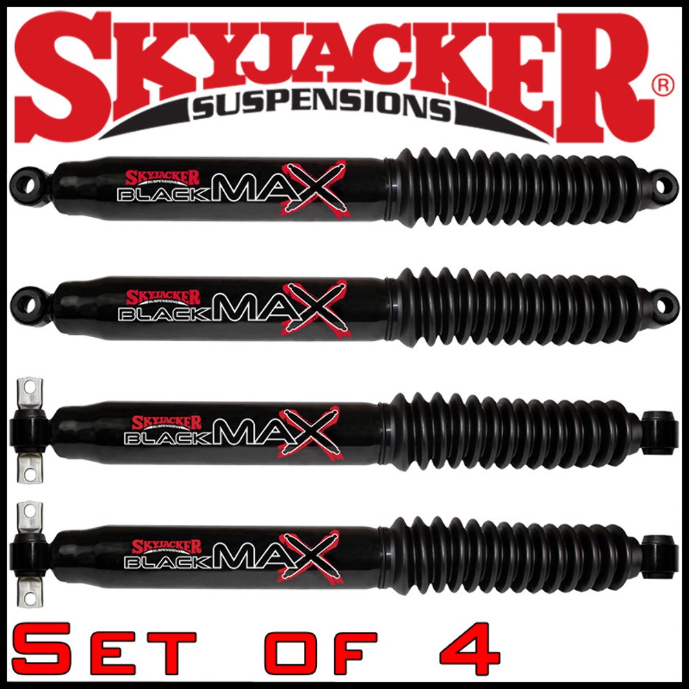 Skyjacker Black MAX Front Rear Shocks Set for 00-04 Ford Excursion w/ 0-3