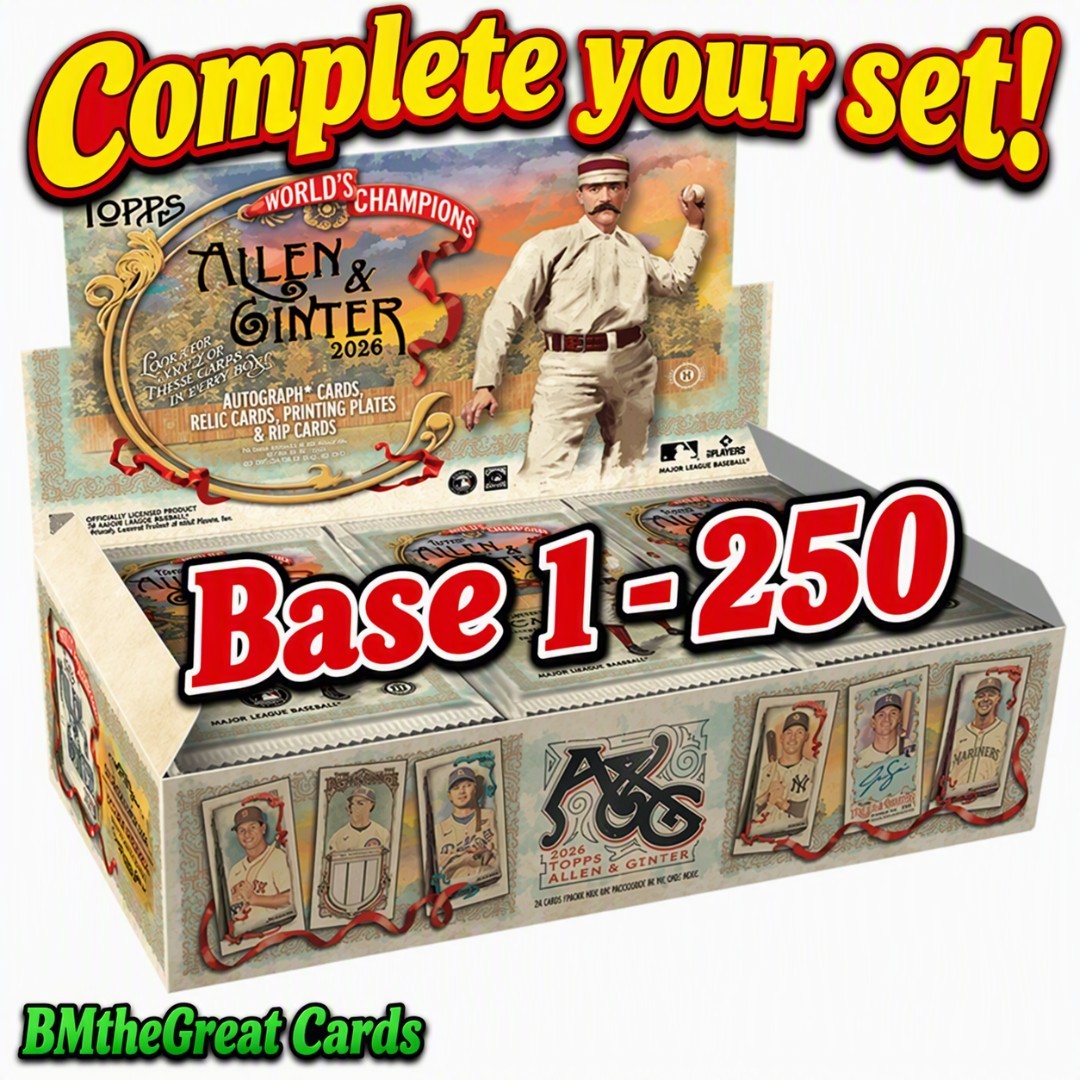 Topps Allen & Ginter 2026 Full Size Base 1-250 You Pick  COMPLETE YOUR SET 