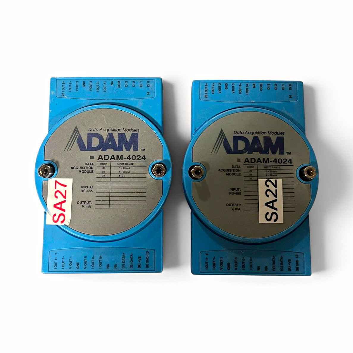 Advantech ADAM-4024 4-Channel Analog Output DAQ Module RS-485 Lot of 2