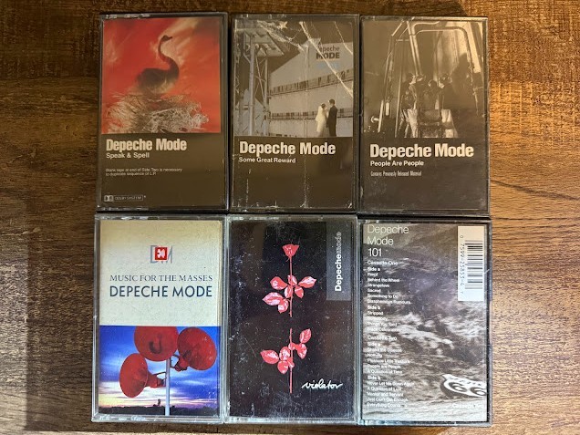 Depeche Mode Cassette Tape Lot 6 Violator Music for the Masses Rare