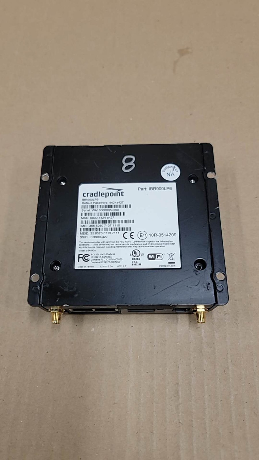 Cradlepoint IBR900LP6 Series Cloud-Managed Networking Router UNIT ONLY Cradlepoint IBR900LP6 Series Cloud-Managed Networking Router UNIT ONLY
