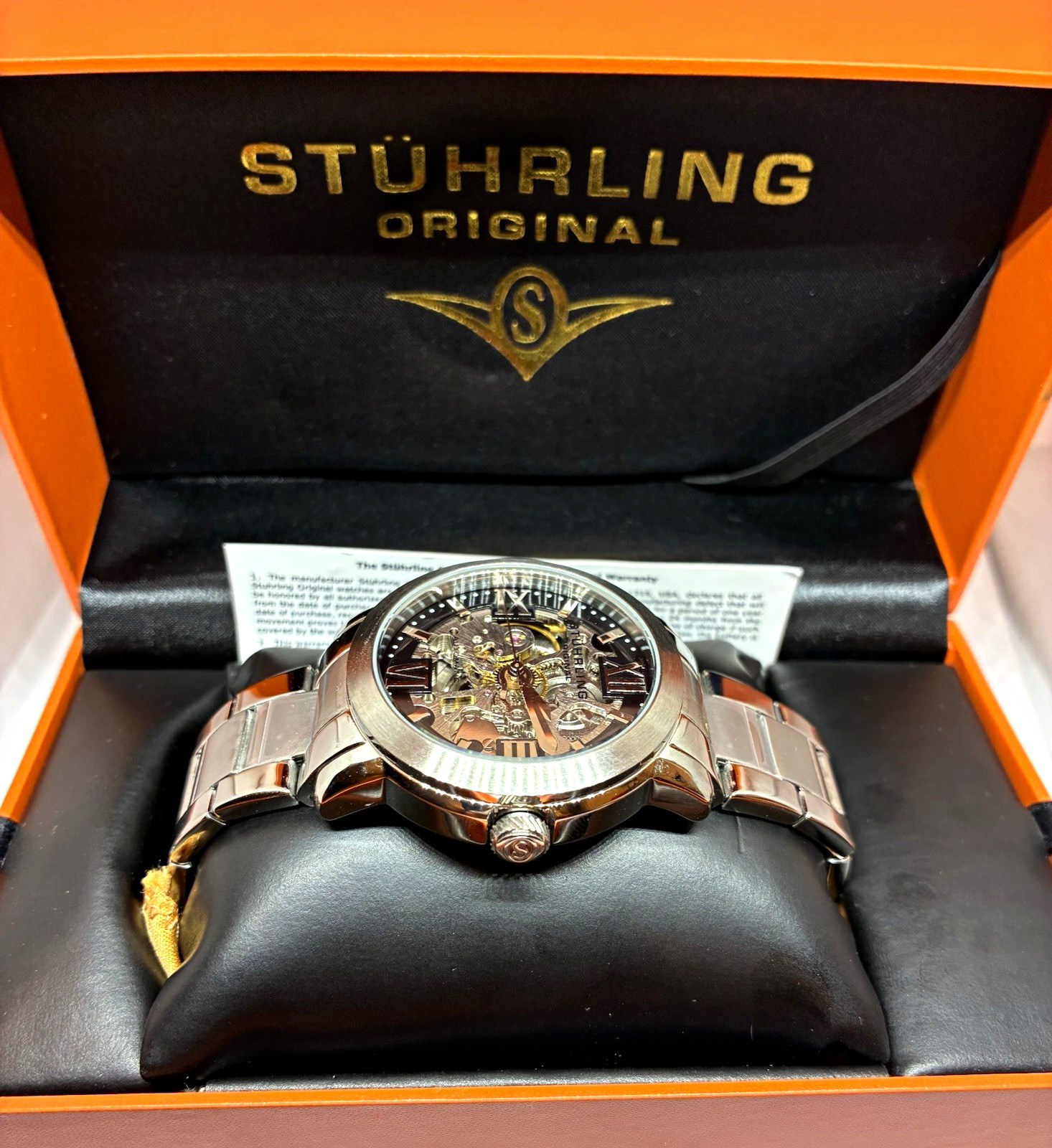 Stuhrling Winchester Men\'s Automatic Stainless Steel Watch