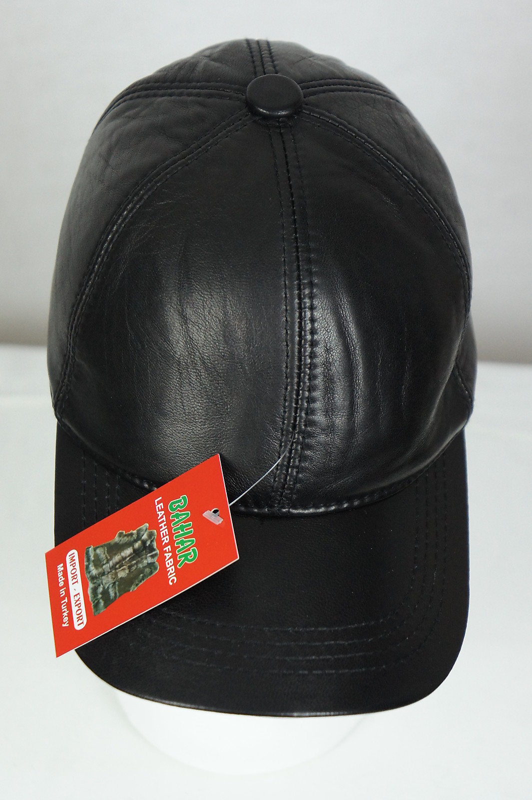 New 100% Genuine Real Lambskin Leather Baseball Cap Hat Trucker Sports Visor