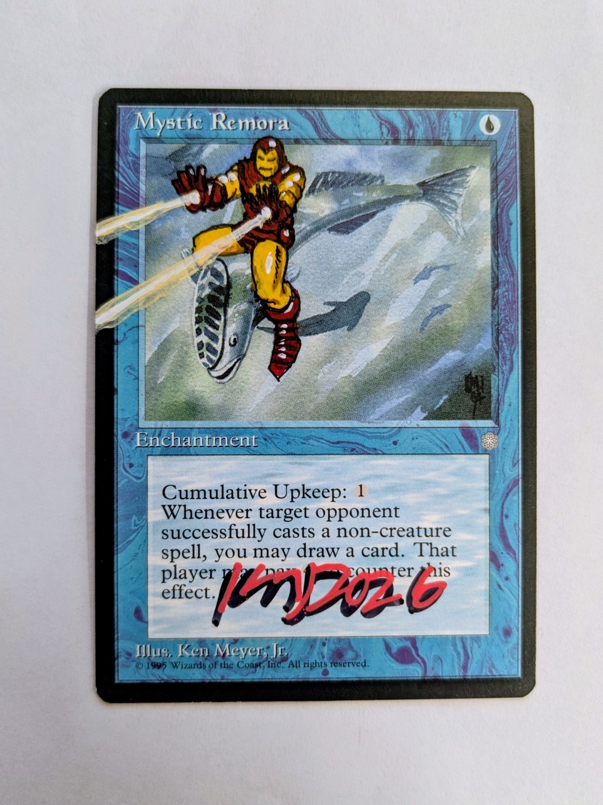 MTG ALTERED Mystic Remora featuring Iron Man COA BY KEN MEYER JR. MTG ALTERED Mystic Remora featuring Iron Man COA BY KEN MEYER JR.