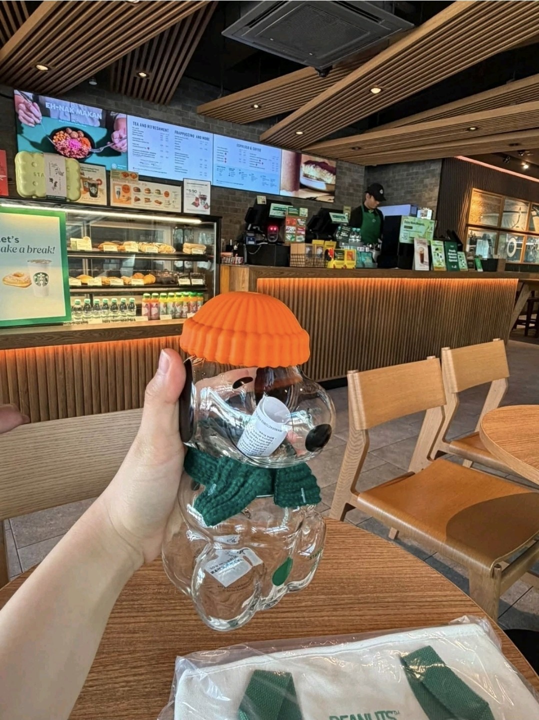 Special Edition2026 Starbucks x Peanuts Snoopy Glass Cup Brand  Halloween Gift