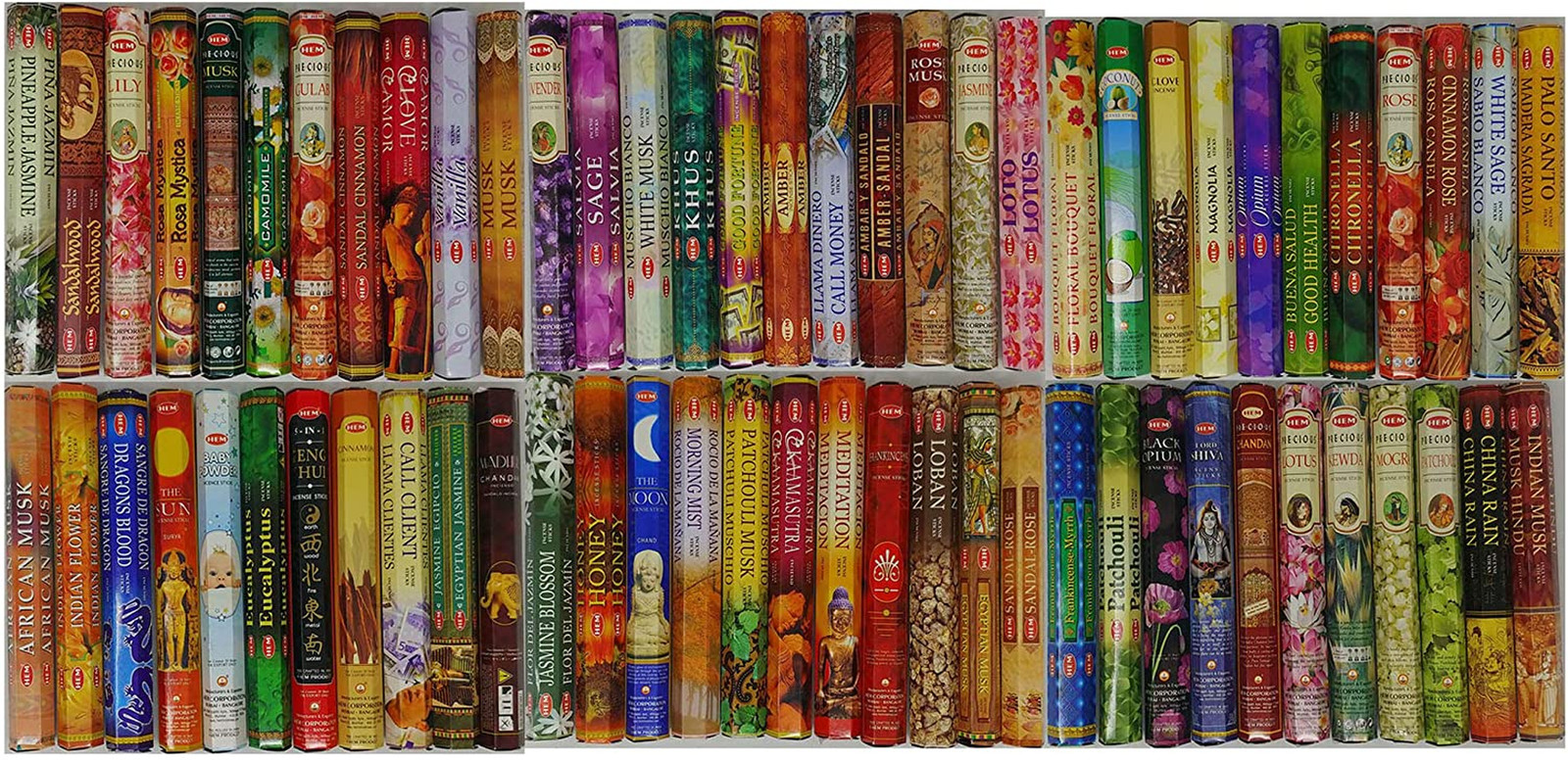 Incense Sticks – 12 Box Variety Pack (240 Sticks Total, 20 Sticks per Box) | Lon Incense Sticks – 12 Box Variety Pack (240 Sticks Total, 20 Sticks per Box) | Lon