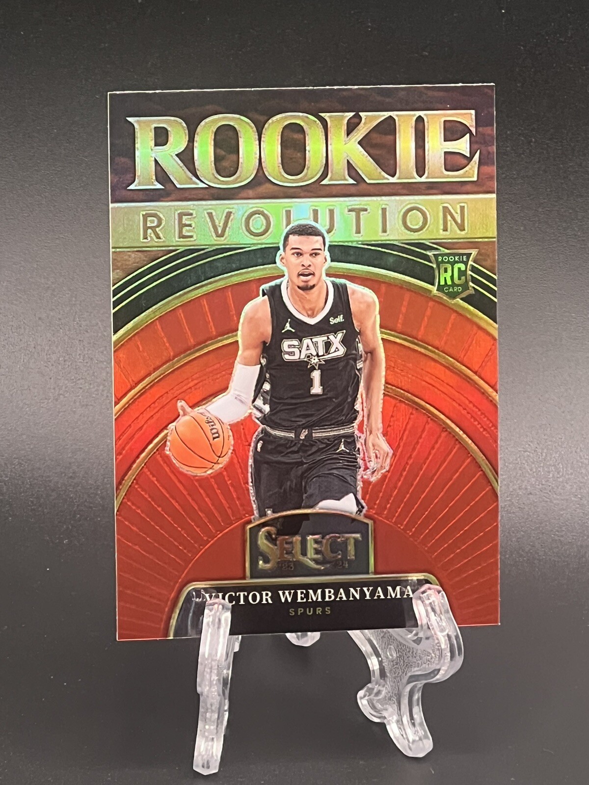 2023-24 Panini Select Victor Wembanyama RC Rookie Revolution RED PARALLEL SP 🔥