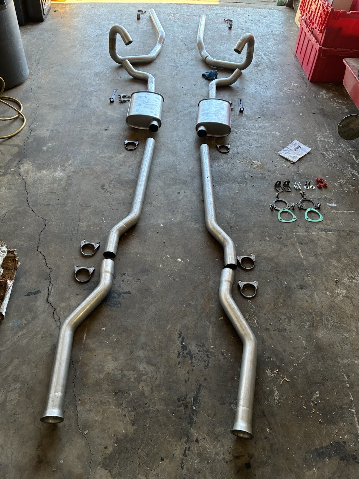 Summit Racing 2.5 Header-Back Dual Exhaust Kit Aluminized Chevelle GTO 680131