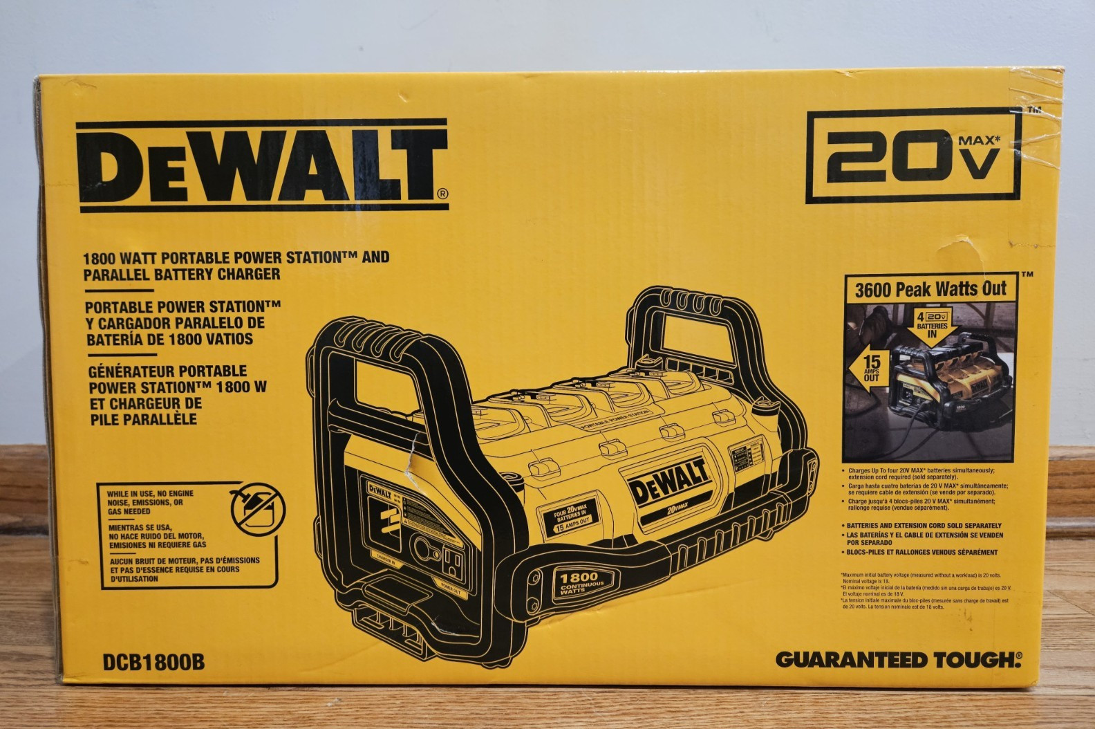 DeWALT  20V 1800 Watt Portable Power Station & Parallel Battery Charger DCB1800B