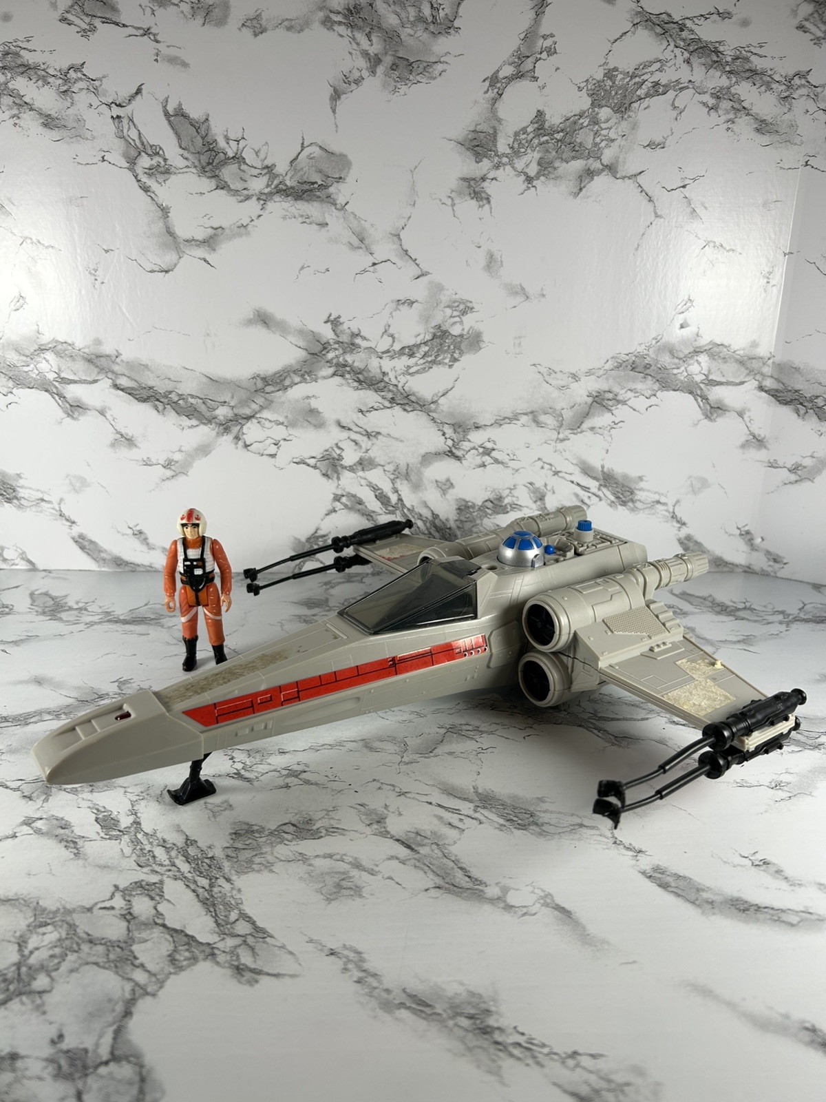 Vintage 1978 KENNER Star Wars X WING Fighter Tested Working w/Figure READ Vintage 1978 KENNER Star Wars X WING Fighter Tested Working w/Figure READ