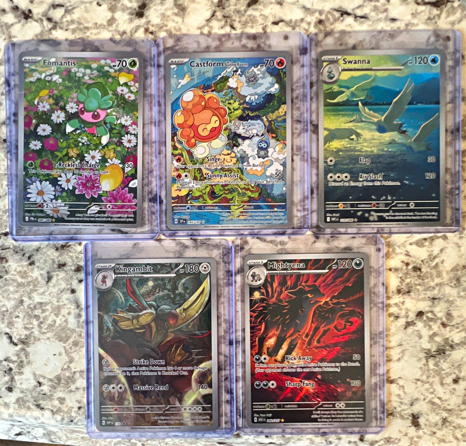 Nintendo Pokemon TCG 5-Card Holo Promo Lot Fomantis Castform Swanna +2 Nintendo Pokemon TCG 5-Card Holo Promo Lot Fomantis Castform Swanna +2