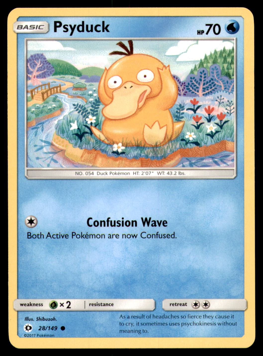 Psyduck 28/149 SM Base Set 2017 Psyduck 28/149 SM Base Set 2017