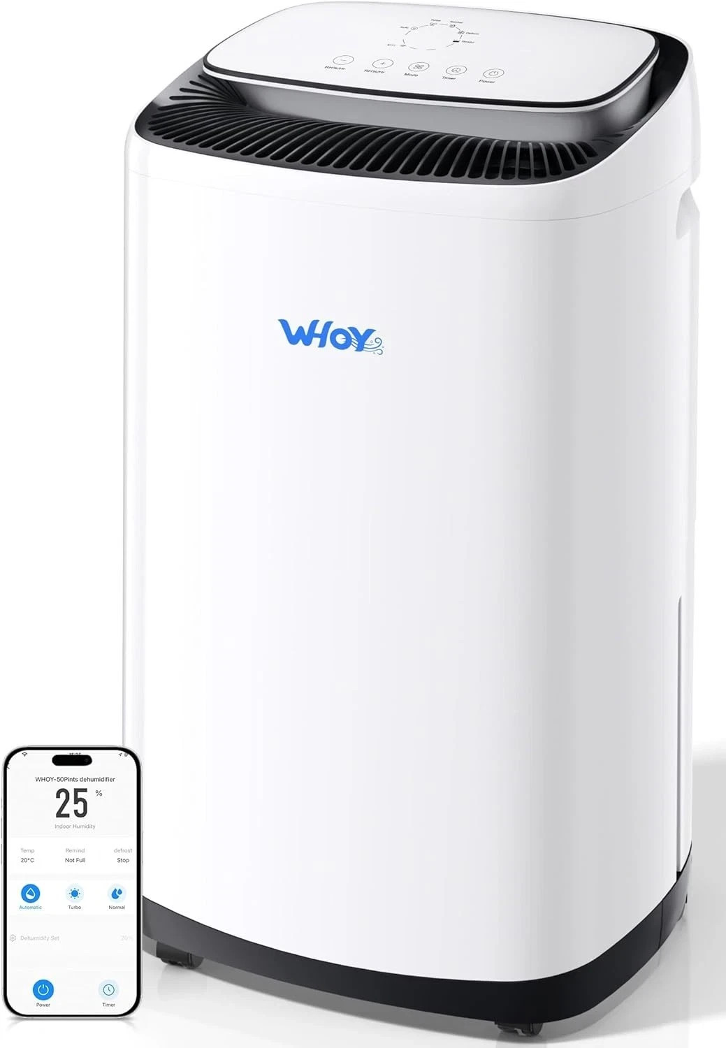 5000 Sq Ft 80 Pint Dehumidifier for Basement Home Large Room w/ Drain Hose Smart 5000 Sq Ft 80 Pint Dehumidifier for Basement Home Large Room w/ Drain Hose Smart