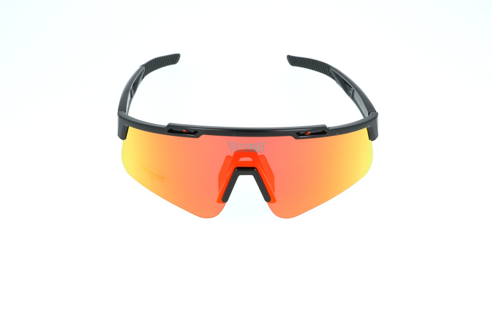 Los Reyes Prime Polarized Red Shield Mirror Sunglasses 147-0-147