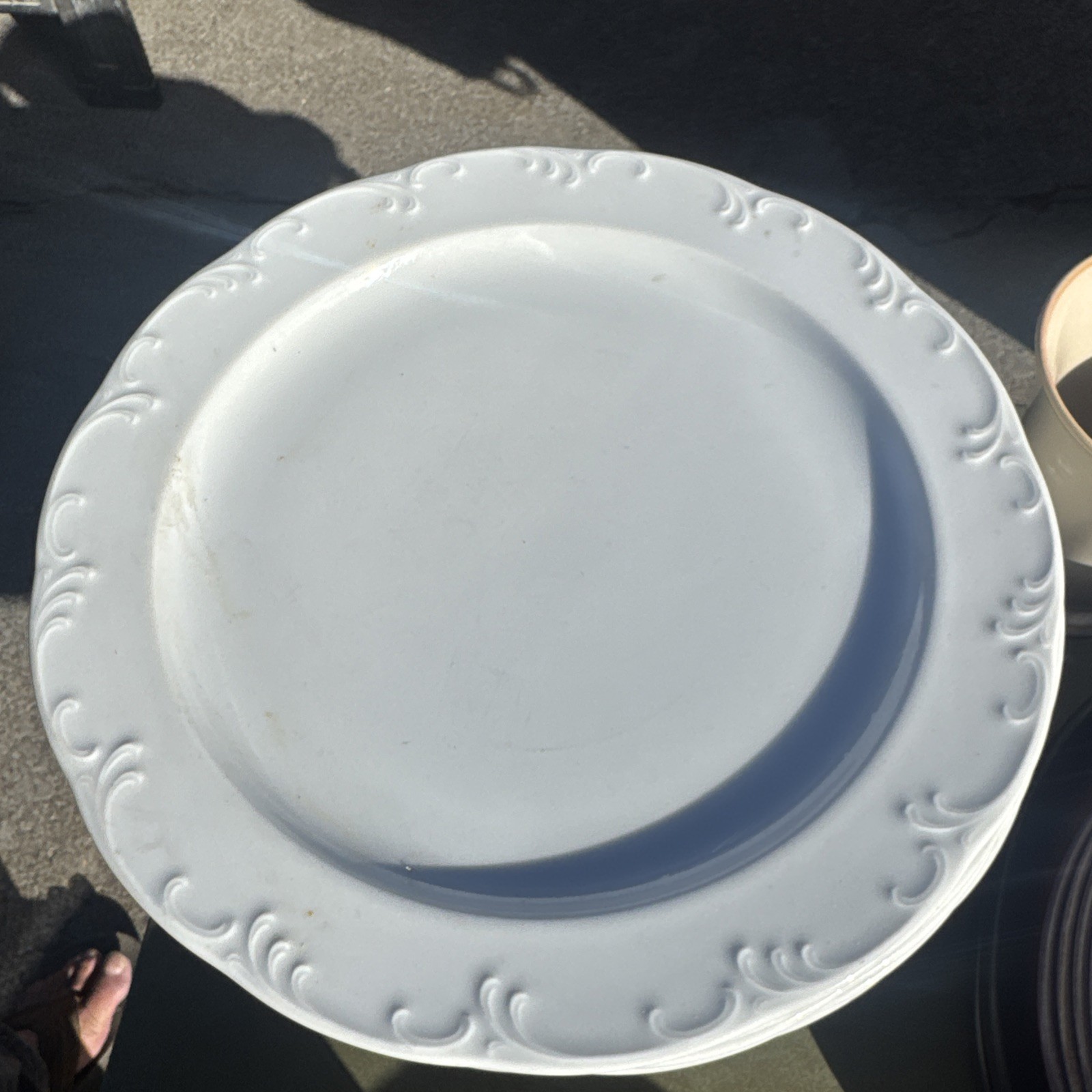 Set of 4 Rosenthal MONBIJOU White Dinner Plates