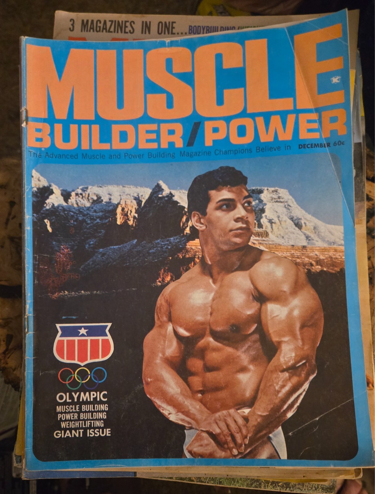 VINTAGE Muscle Builder Power Magazine Doec 1968 Harold Poole Sergio Oliva 1967