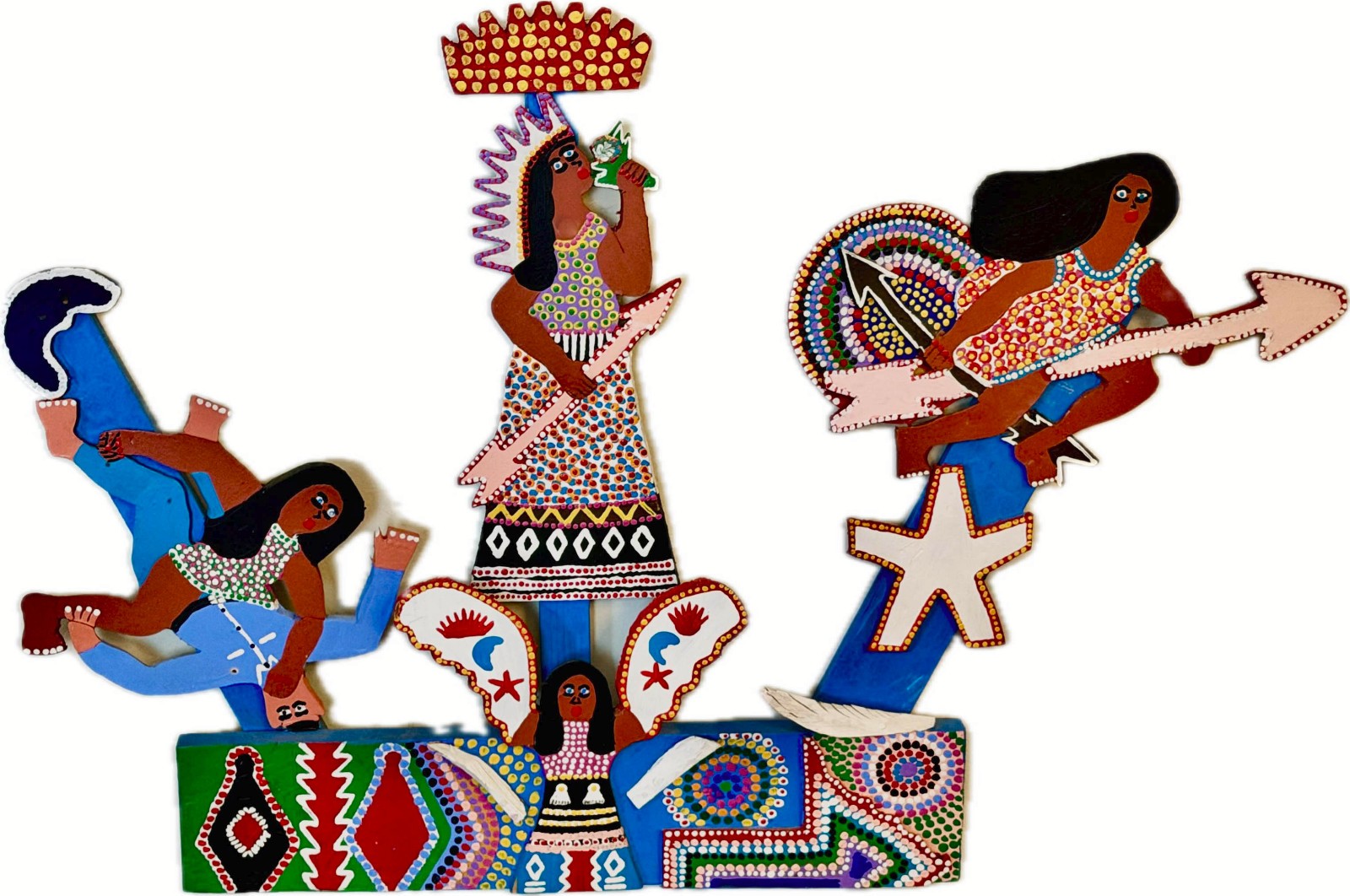 JAMES HAROLD JENNINGS  FOLK ART   sculpture Outsider Art  Indian Women Art World