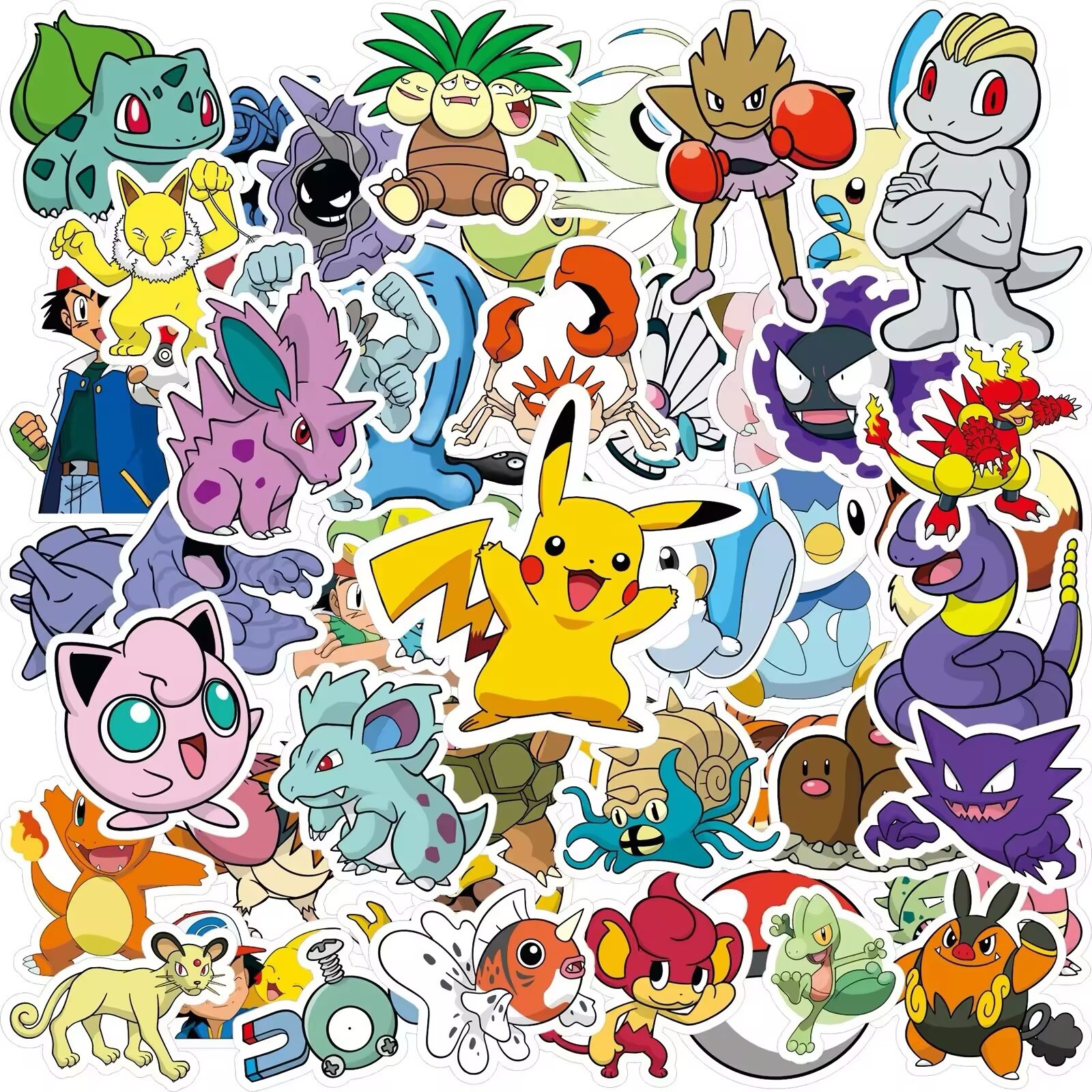 50 Pcs Pokemon Random Sticker Lot - Fun Mix 50 Pcs Pokemon Random Sticker Lot - Fun Mix