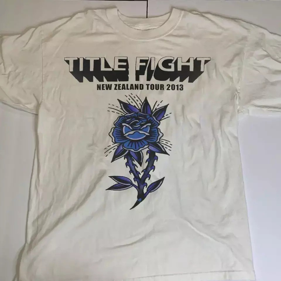 Inspired Title Fight Band 2013 Tour New Zealand White Shirt S to 5XL