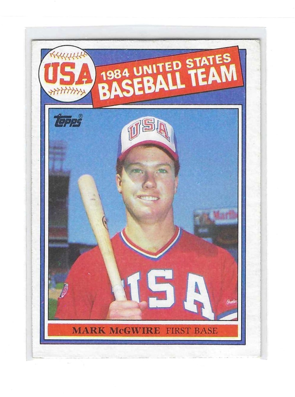 1986 Topps Team USA Mark McGwire Rookie #401 (#3)