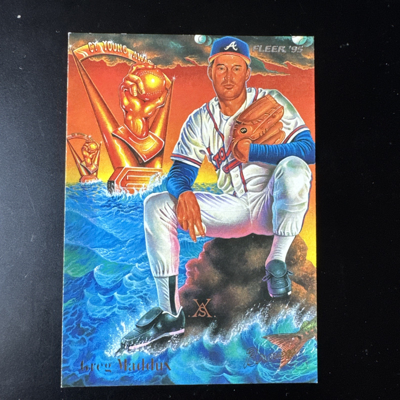 1995 Fleer - Pro-Vision Greg Maddux #4 1995 Fleer - Pro-Vision Greg Maddux #4