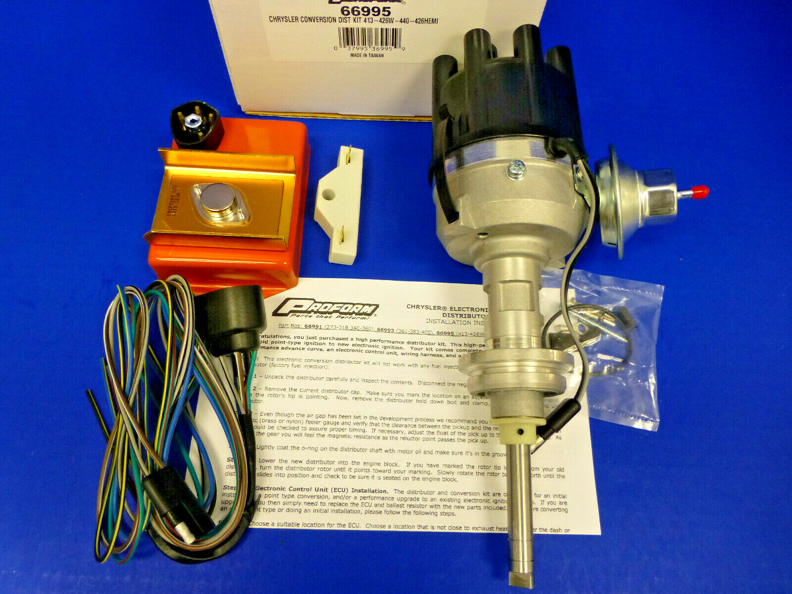 Electronic Ignition Distributor Kit Fits Dodge Chrysler Mopar BB 413 426 440 Electronic Ignition Distributor Kit Fits Dodge Chrysler Mopar BB 413 426 440