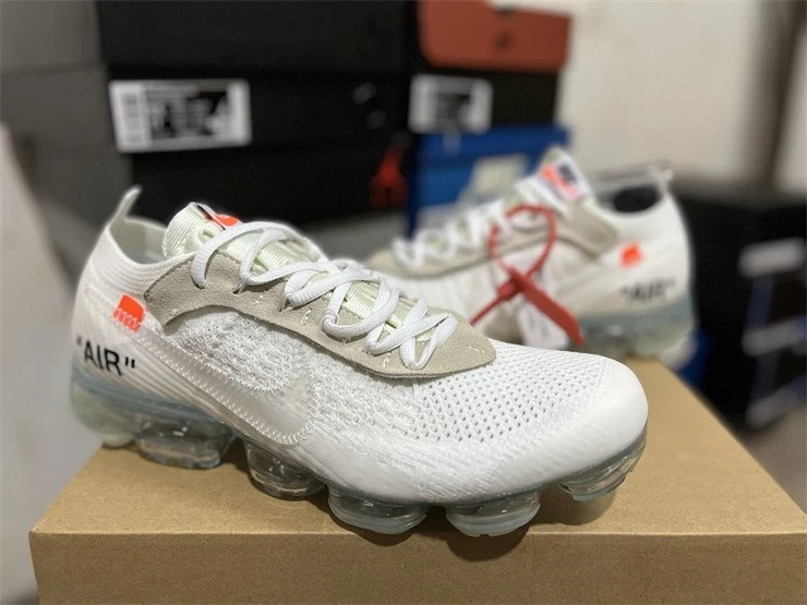Men\'s AA3831-100 Nike Air VaporMax Flyknit 2 OFF-WHITE - White Men\'s AA3831-100 Nike Air VaporMax Flyknit 2 OFF-WHITE - White