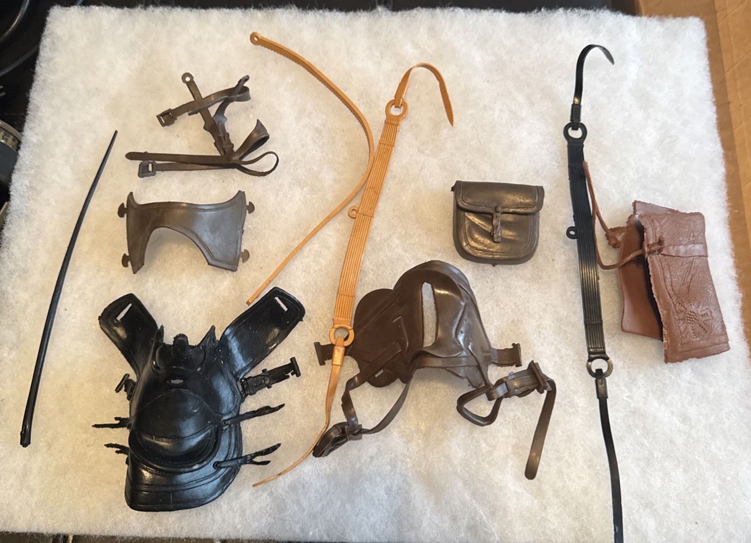 Vintage Marx 1967 Johnny West Accessories  Saddles Bridle Straps