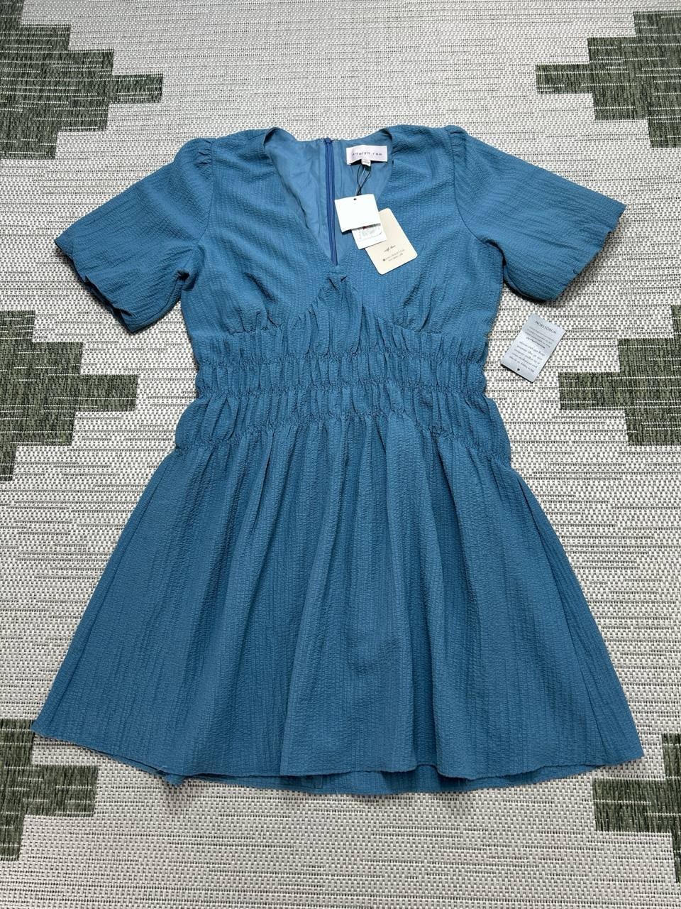 Adelyn Rae Dress Womens Medium Blue Blouson New 