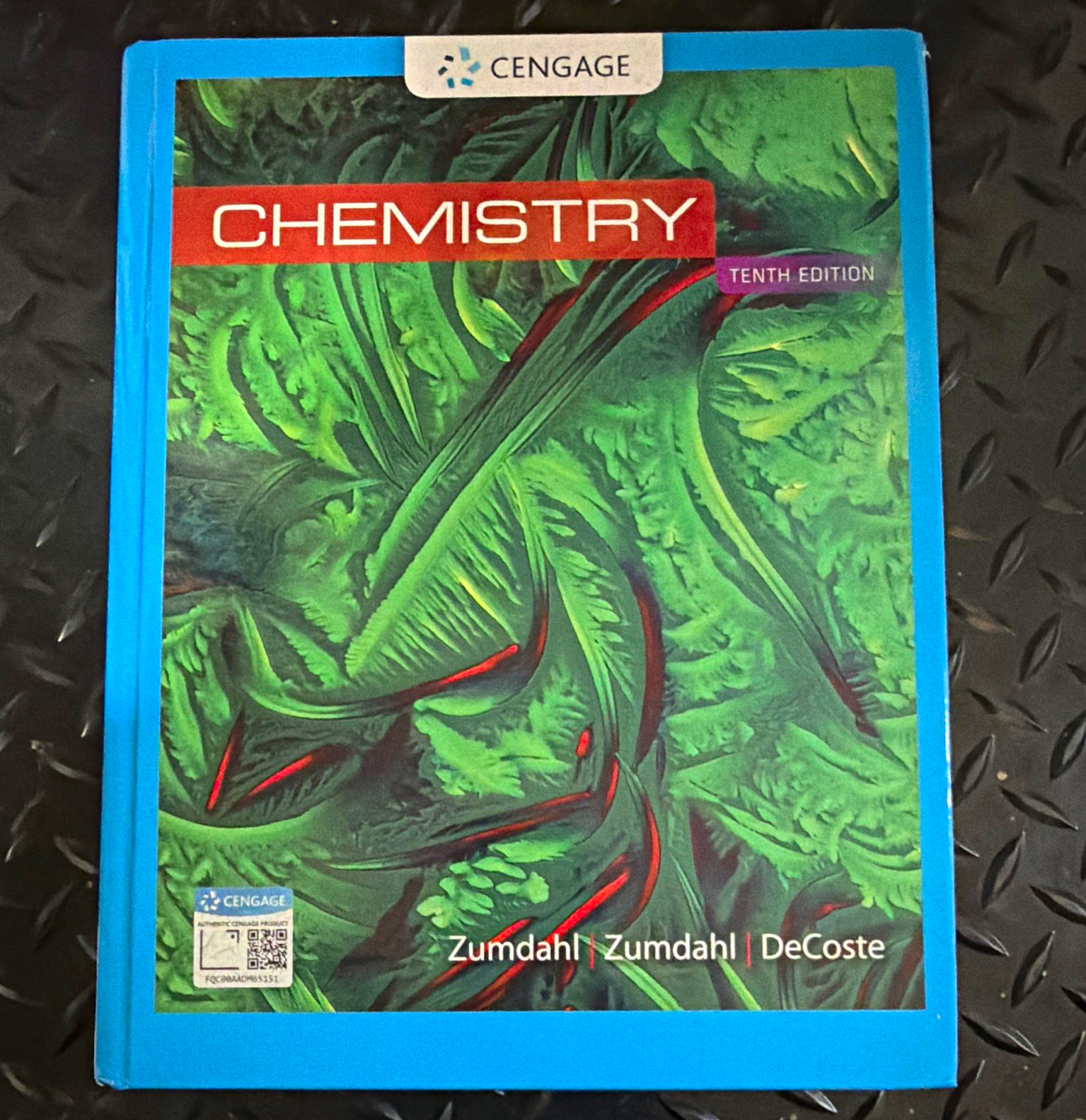 Cengage Chemistry 10th Edition Textbook by Zumdahl & DeCoste 2017 Hardcover