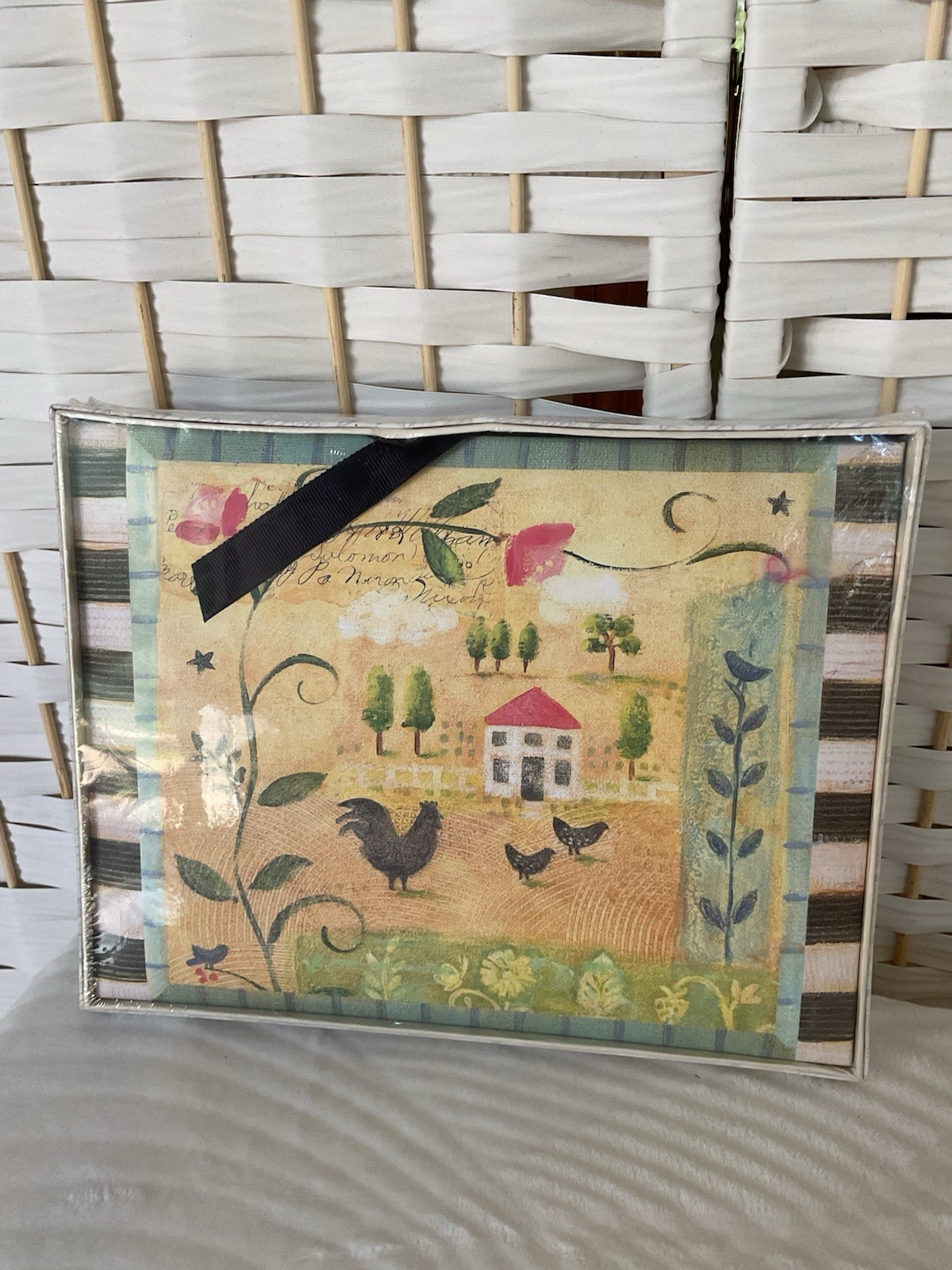 Vintage French Country Cottage Core Sealed Accordion File Vintage French Country Cottage Core Sealed Accordion File