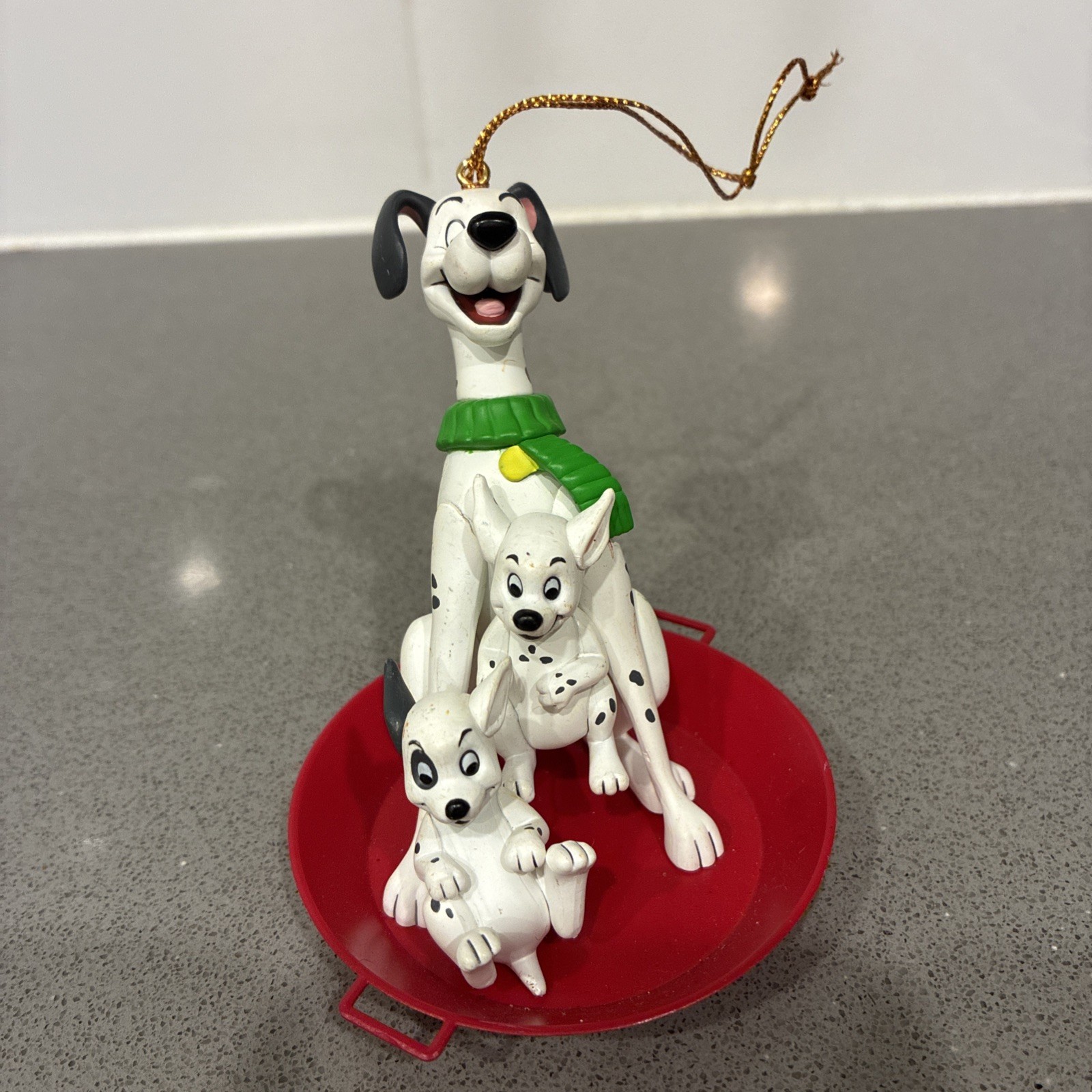 Disney Grolier Christmas Magic Ornament 017901 DCO 101 Dalmations Dealer Display