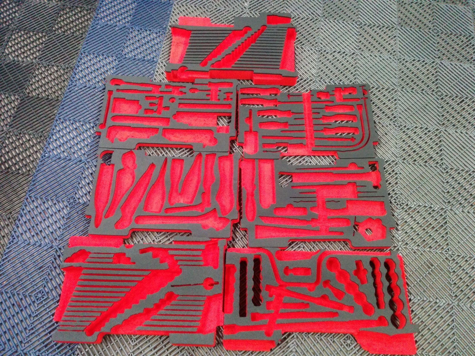 #al330  Snap-On GMTK General Mechanic\'s Foam Cutouts 7pc Set 6 Drawer + Top